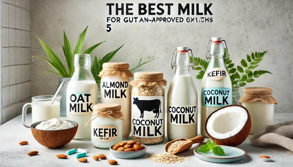 A variety of milk options to promote gut health